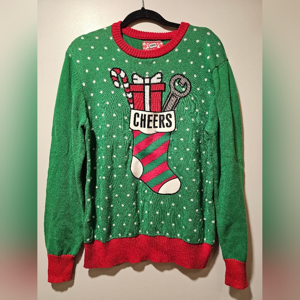 Hybrid holiday sweater mens medium